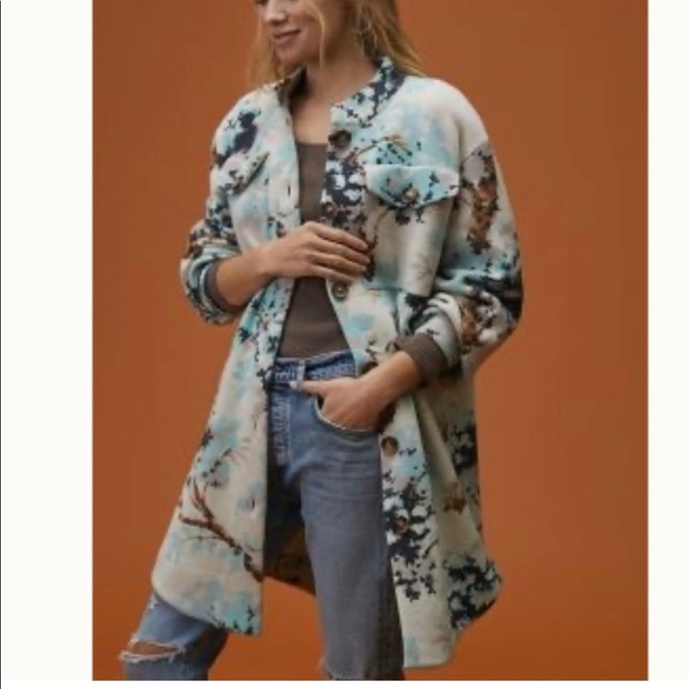 Anthropologie Field Flower wool sweater coat, XS, new with tags!!